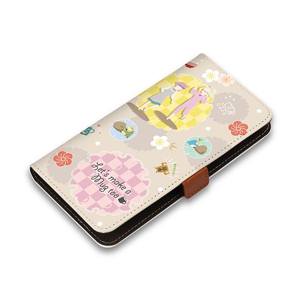 やくならマグカップも 汎用 手帳型フリップカバー : キャラクター