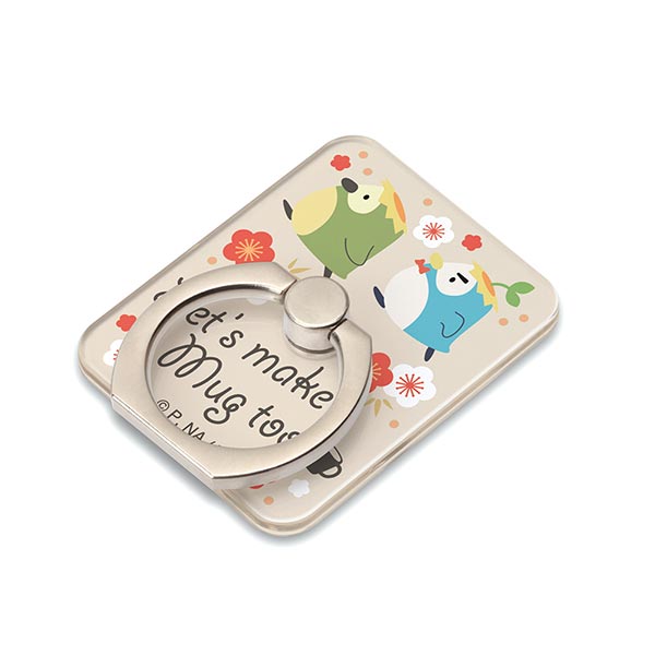 やくならマグカップも スマートフォンリングホルダー : 神様＆真土泥右衛門